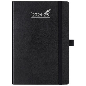 Hardcover-Wochennotizbuch [Schwarz]
