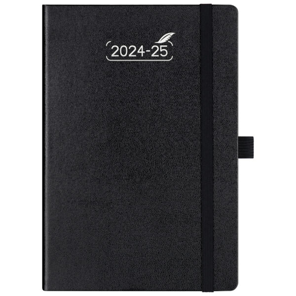 Hardcover-Wochennotizbuch [Schwarz]