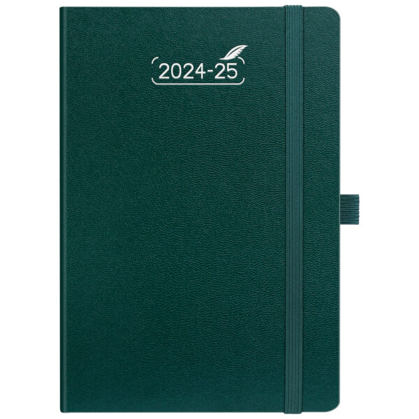 Hardcover-Wochennotizbuch [Dunkelgrün]